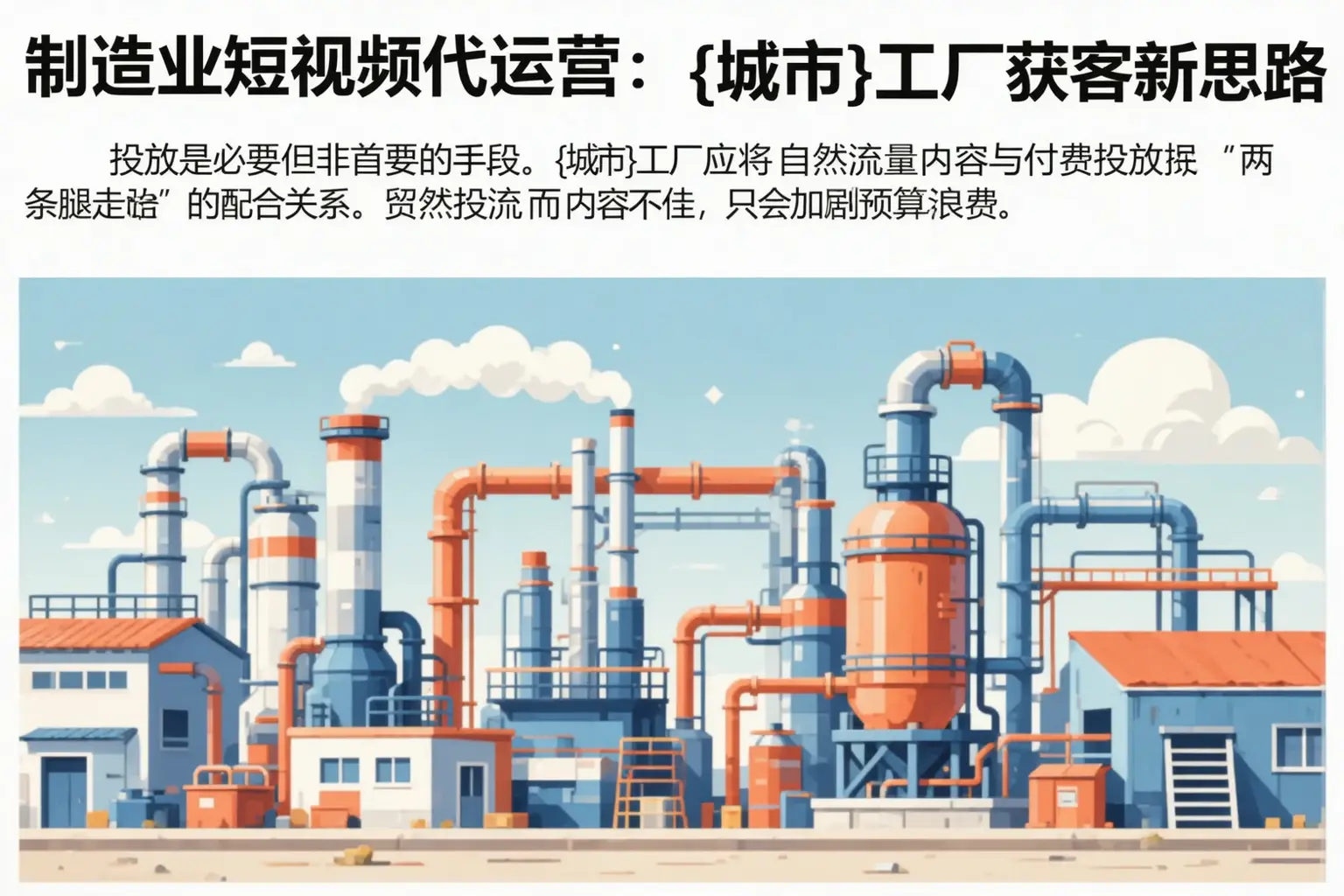 制造业短视频代运营:盘州工厂获客新思路